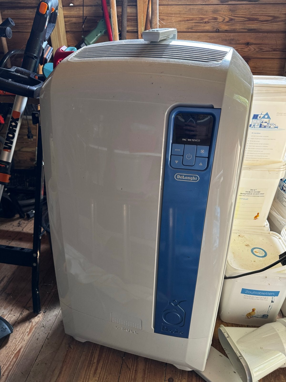 DeLonghi Mobiele Airco PAC WE112ECO - Koelt goed, afstandsbe, Witgoed en Apparatuur, Ophalen, Gebruikt, Minder dan 60 m³, Koelen en Ontvochtigen