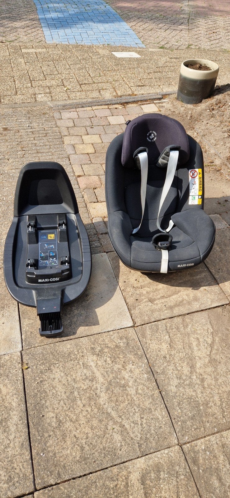 Maxi-Cosi Pearl Pro 2 i-Size + familyfix2 base (2x), Kinderen en Baby's, Autostoeltjes, Ophalen, 9 t/m 18 kg, Verstelbare rugleuning