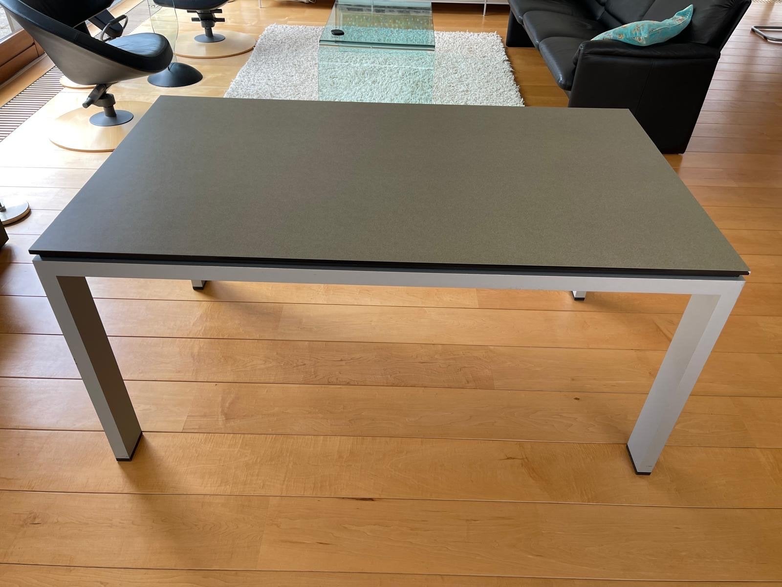 Arco Graphic Eettafel - Grijs-groenig blad, Huis en Inrichting, Tafels | Eettafels, Ophalen, Gebruikt, 50 tot 100 cm, Vier personen
