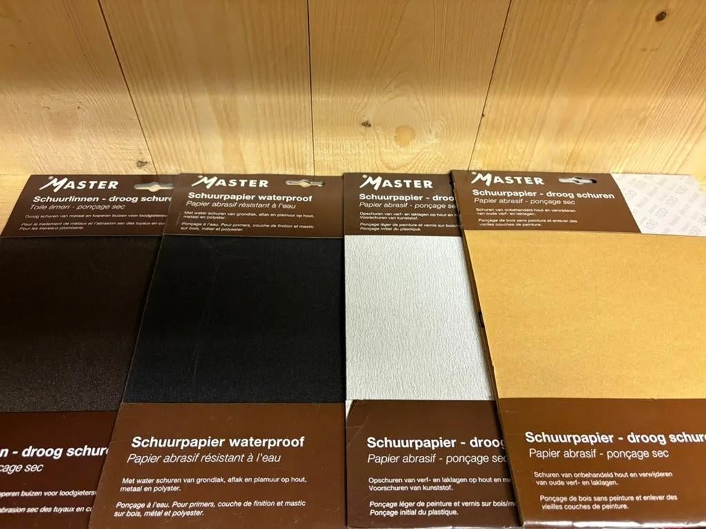 Partij schuurpapier 400 pakken, Ophalen, -, -, Nieuw