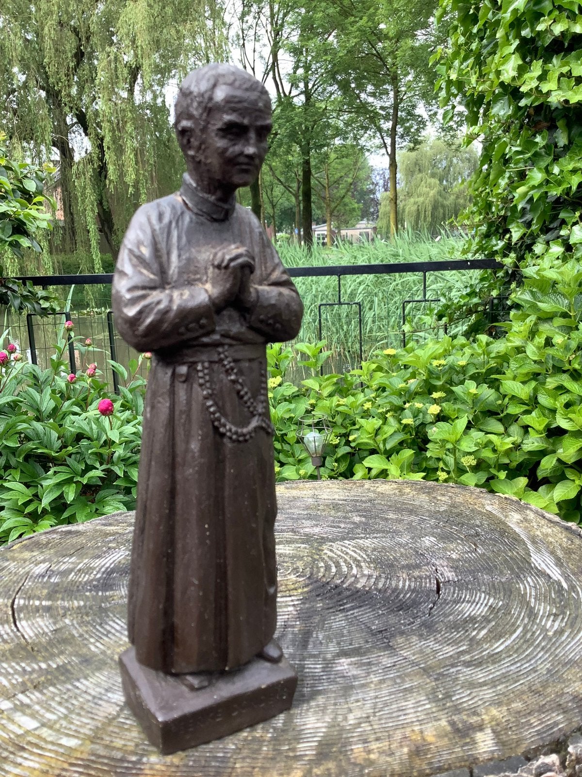Zeldzaam gipsen heiligenbeeld ❤️ Peerke Donders, Antiek en Kunst, Ophalen of Verzenden