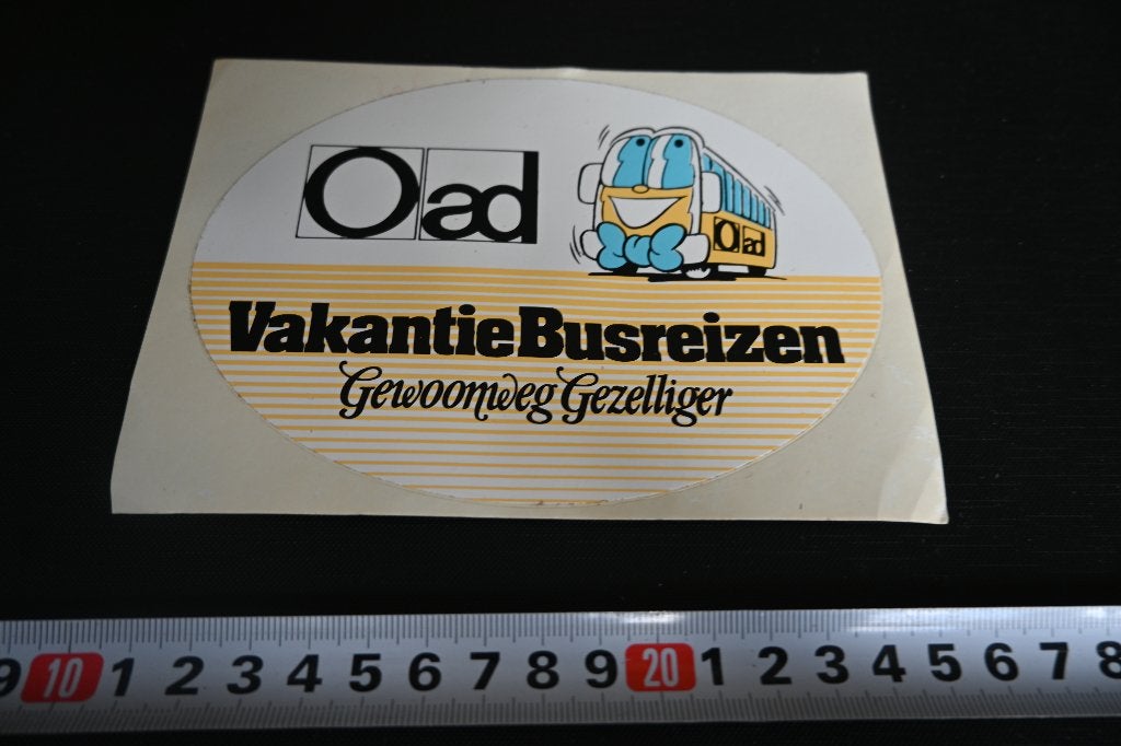 sticker OAD Vakantie Busreizen Gewoonweg Gezelliger, Ophalen, Zo goed als nieuw