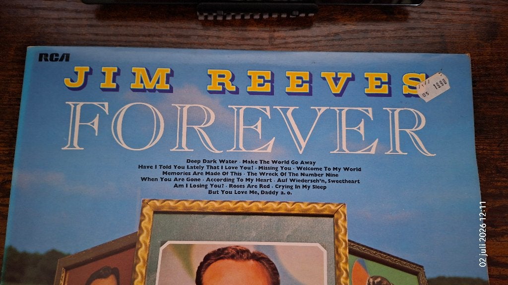 Jim Reeves (Forever 2LP - 1975), Overige formaten, Ophalen of Verzenden, Zo goed als nieuw, Inclusief binnenhoes