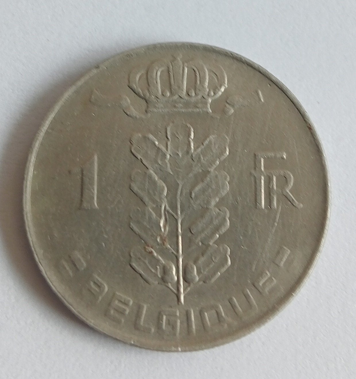 Belgische 1 Frank munt uit 1973, Postzegels en Munten, Ophalen of Verzenden, Metaal, Losse munt