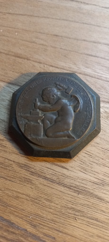 Art Deco bronzen presse-papier –  Telcs – Koninklijke Begeer, Ophalen of Verzenden