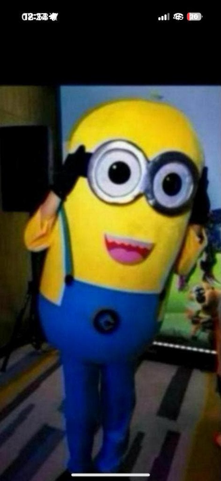Mascotte Minion te huur inclusief acteur, Ophalen of Verzenden, Zo goed als nieuw, Overige