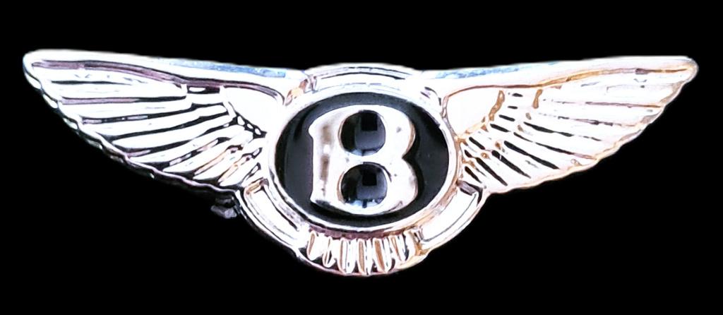 Bentley pin- zwart-zilverkleur, Verzenden, Nieuw, Transport, Speldje of Pin