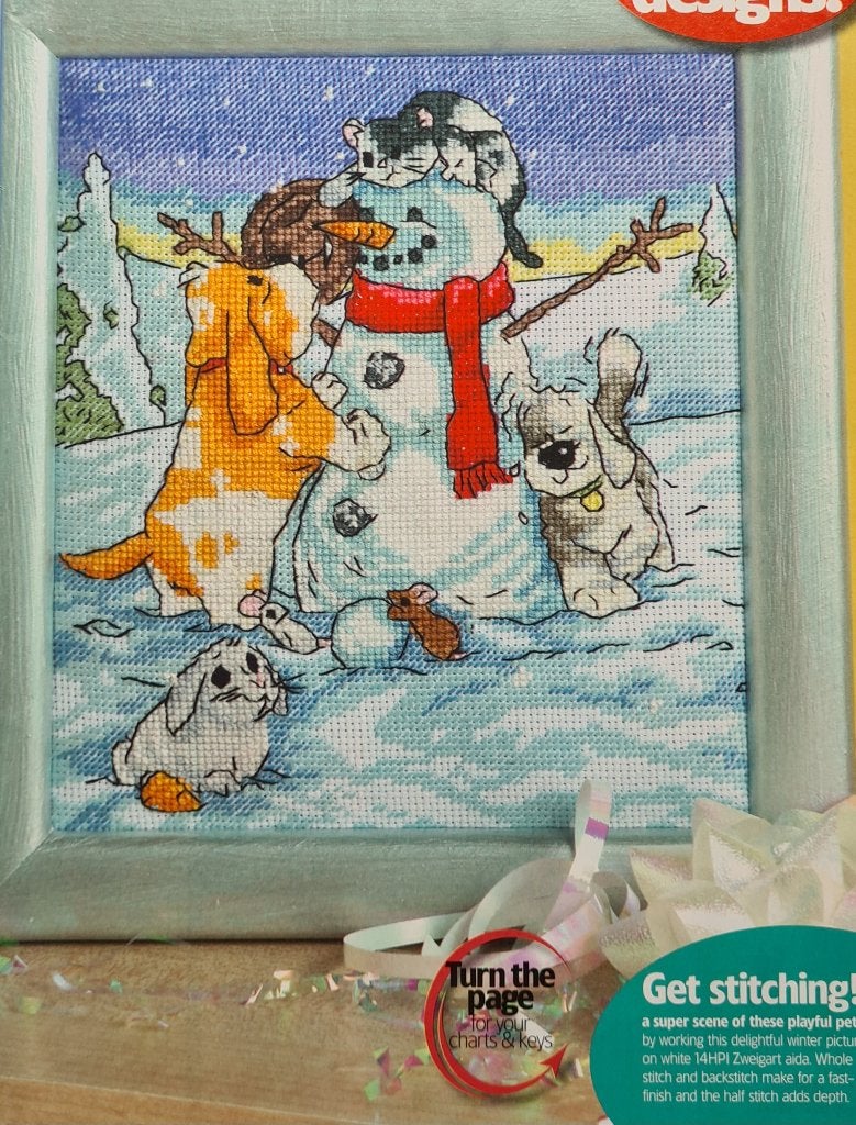 Perfect Pets o.a. hondjes, poezen Kerst 2 borduurpatronen, Ophalen, Nieuw, Handborduren, Patroon