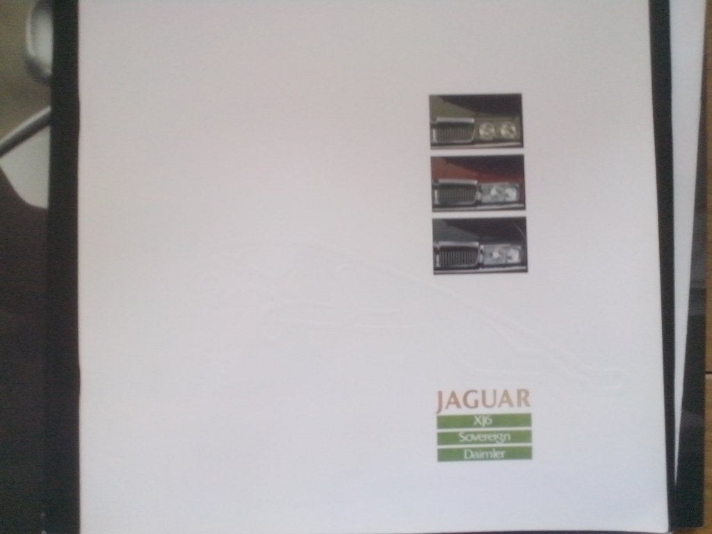 Jaguar XJ6 Sovereign Daimler brochure folder 1988 Duits, Ophalen of Verzenden, Zo goed als nieuw, Overige merken