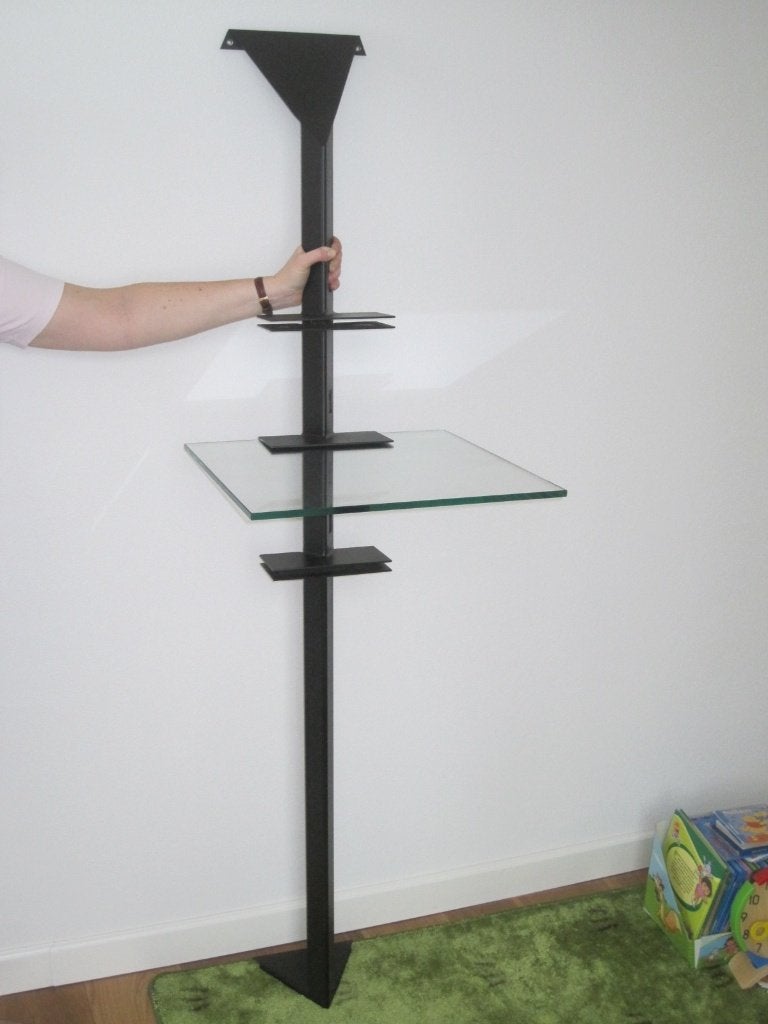 Audiomeubel voor versterker, streamer, CD-speler etc., Huis en Inrichting, Ophalen, Minder dan 50 cm, Zo goed als nieuw, Glas