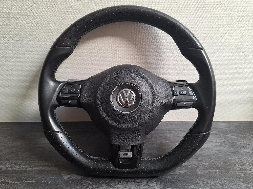 Volkswagen Golf R Stuur - Multifunctioneel DSG Leer Airbag, Ophalen of Verzenden, Gebruikt, Volkswagen