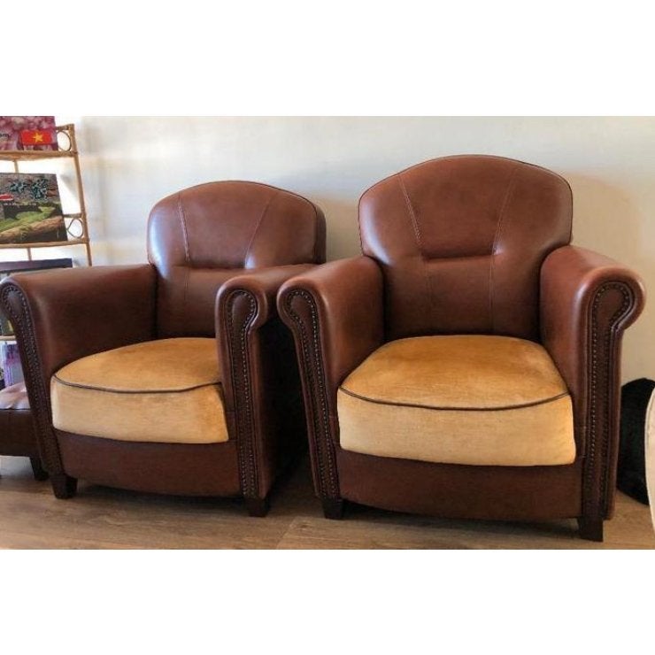 Originele vintage Joris Design fauteuil | schapenleer., Ophalen, Gebruikt, Eenpersoons, .