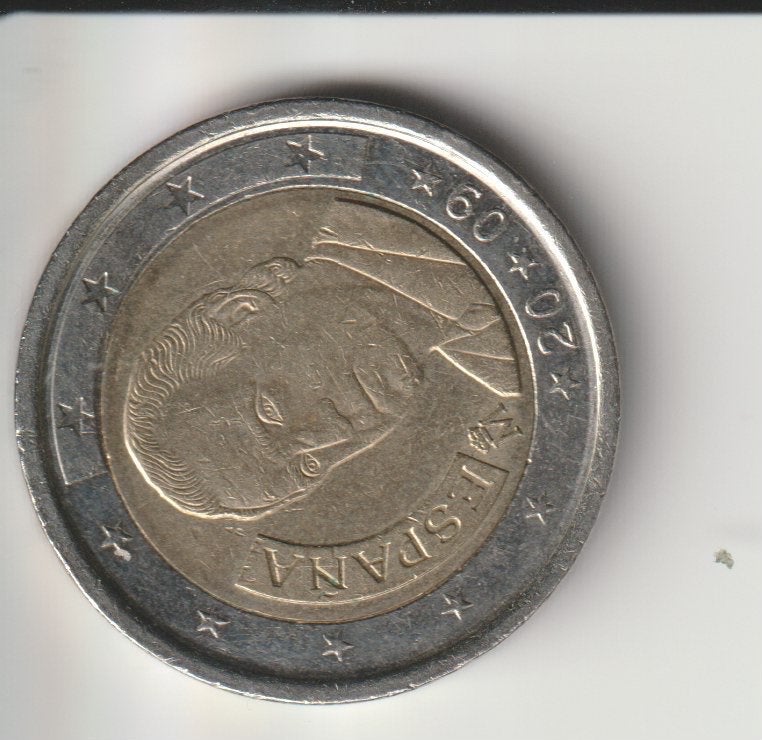 2 euro 2009 spanje, Postzegels en Munten, Munten | Europa | Euromunten, Verzenden, Spanje, 2 euro