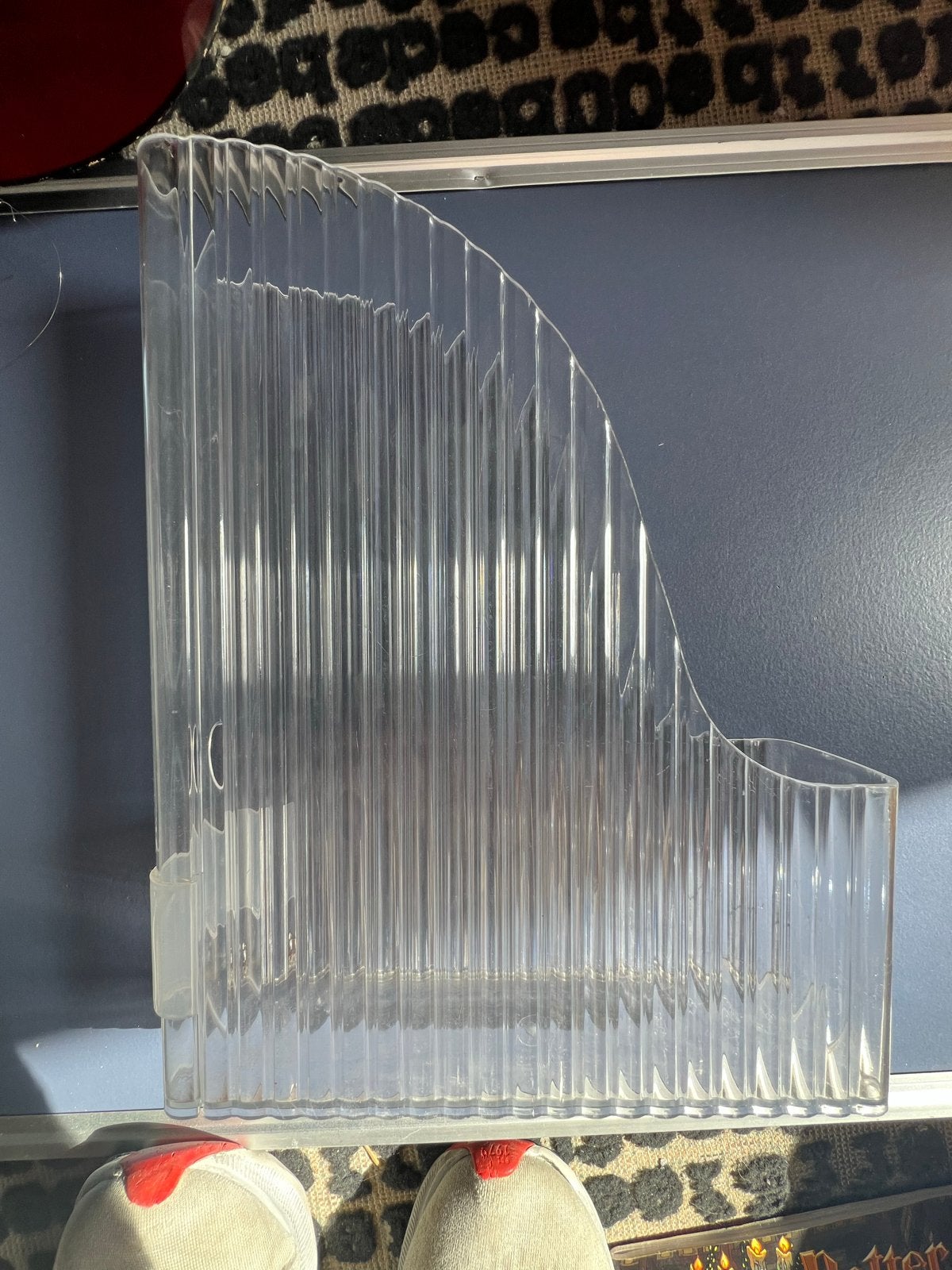 Transparante tijdschriftenhouder, Ophalen of Verzenden, Gebruikt