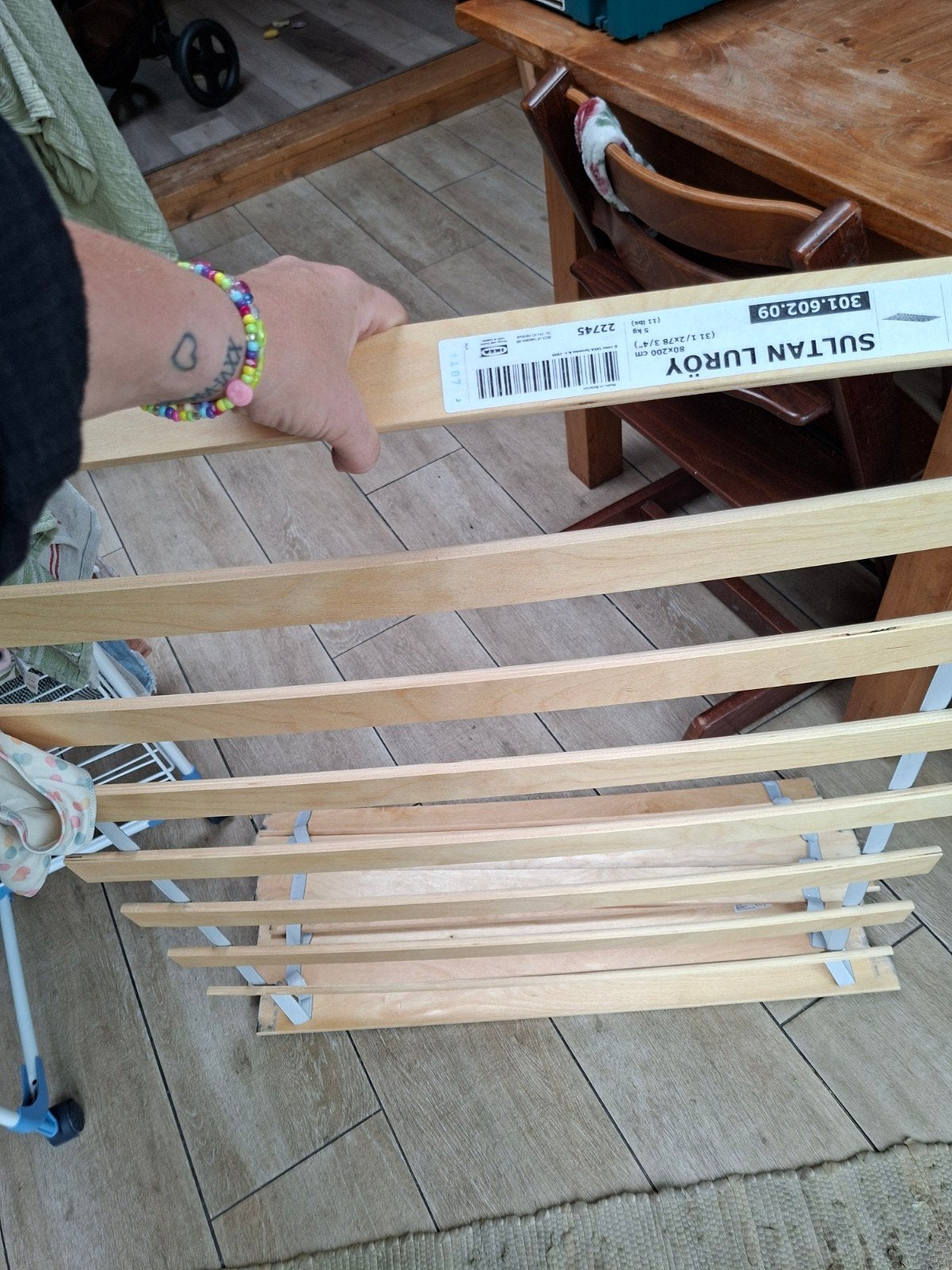 lattenbodem ikea 80x200 sultan luröy, Ophalen, Gebruikt, Eenpersoons, 80 cm