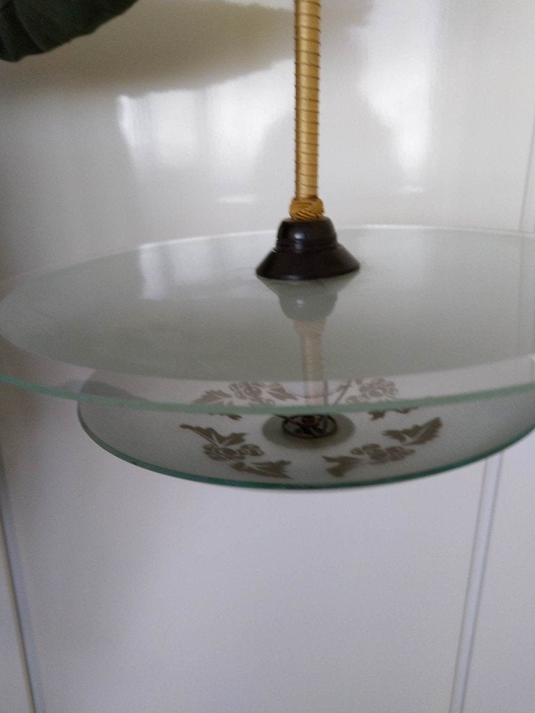 Hanglamp jaren 30, Antiek en Kunst, Antiek | Lampen, Ophalen of Verzenden