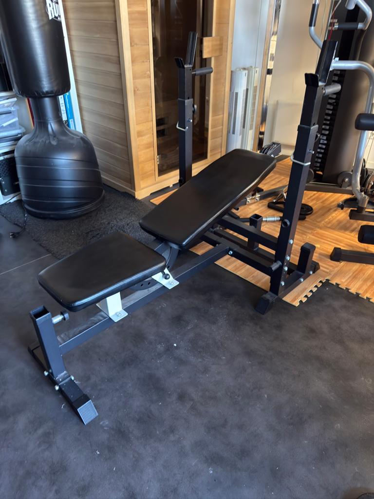 UNIVERSELE HALTERBANK ZWART - Gorilla Sports, -, -, Ophalen of Verzenden, Fitnessbank