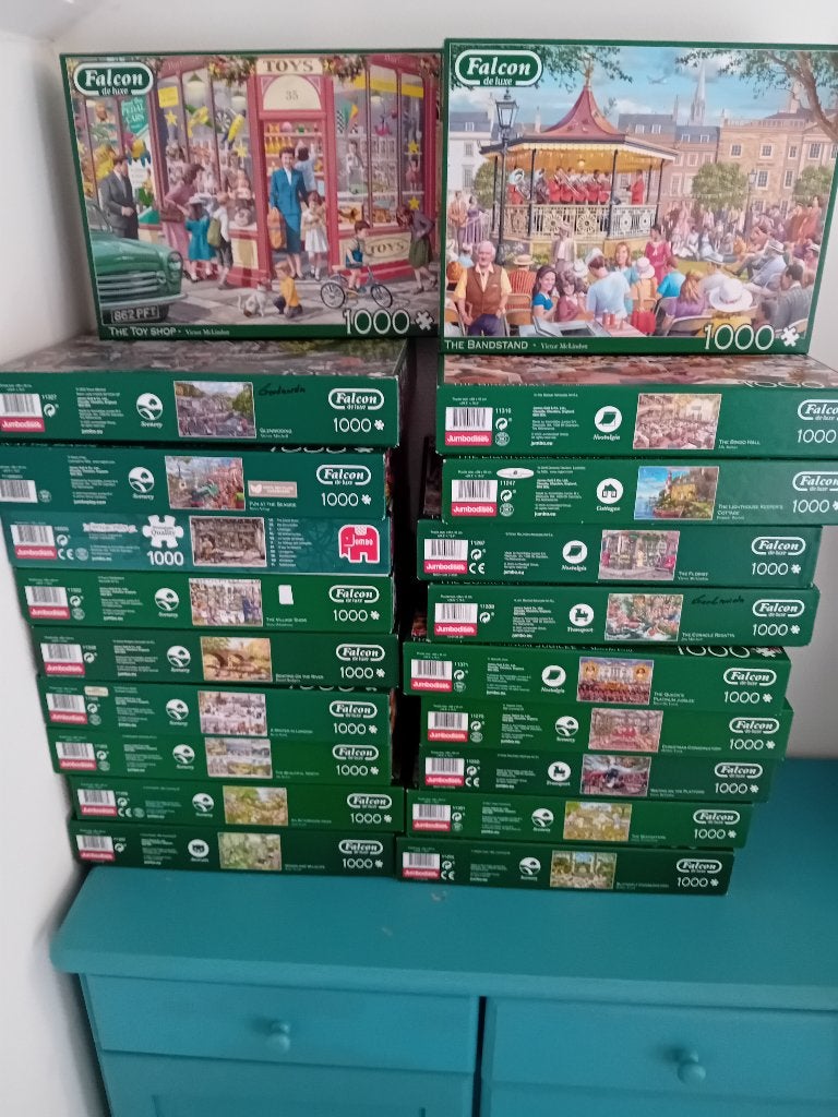 Legpuzzels, Ophalen, 500 t/m 1500 stukjes, Zo goed als nieuw, Legpuzzel