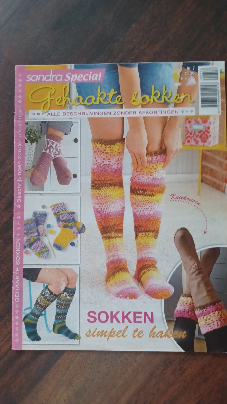 Sokken haken, Hobby en Vrije tijd, Ophalen of Verzenden, Zo goed als nieuw, Haken, Patroon of Boek