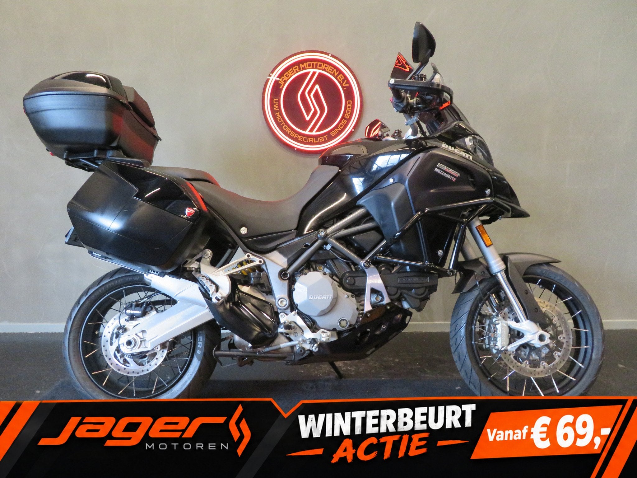 Ducati MULTISTRADA 1200 ENDURO ABS KOFFERS (bj 2017), Motoren, Toermotor, Gebruikt, Bedrijf