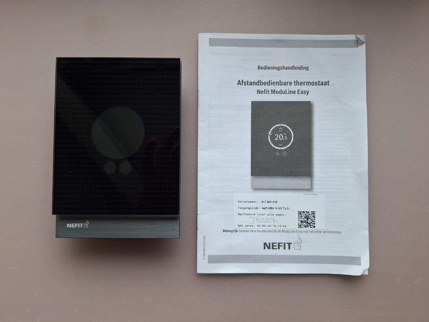 Nefit ModuLine Easy Slimme Thermostaat, Ophalen of Verzenden, Slimme thermostaat, Zo goed als nieuw