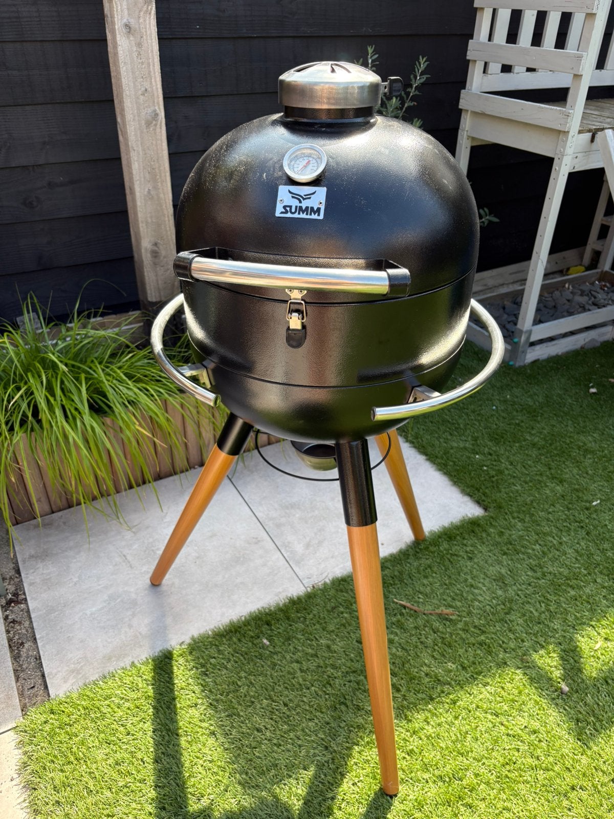 Houtskool barbecue BBQ, Ophalen, Zo goed als nieuw