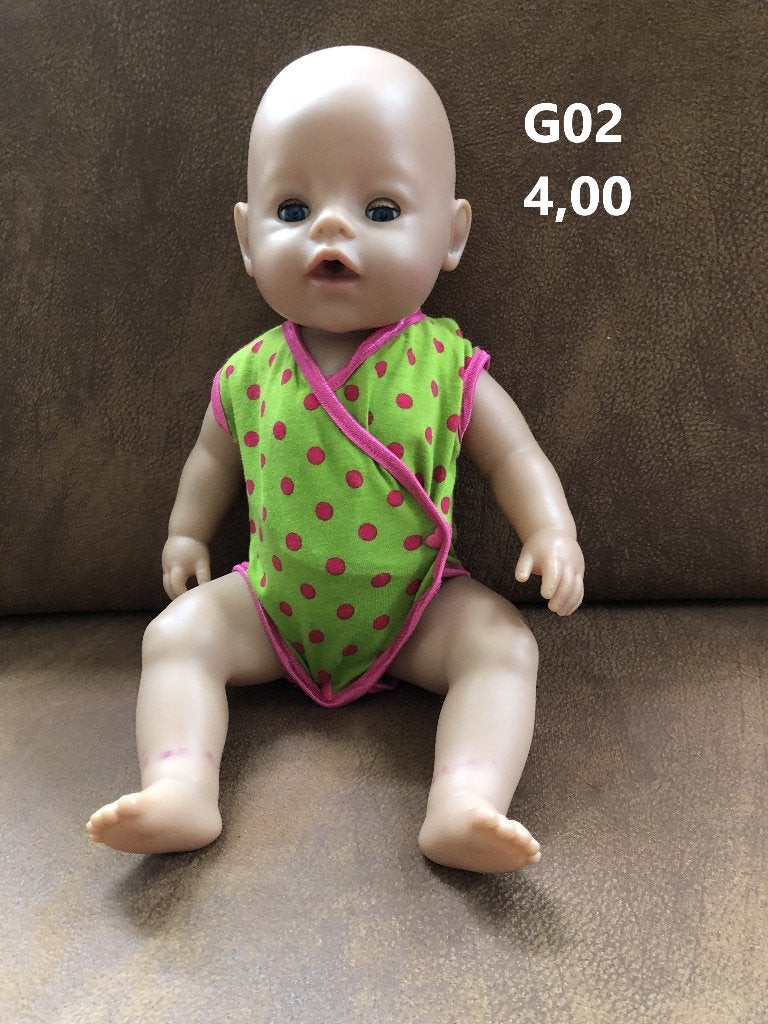 Poppenkleertjes baby born. Rompertje. Opbrengst KiKa., Kinderen en Baby's, Ophalen of Verzenden, Nieuw, Babypop