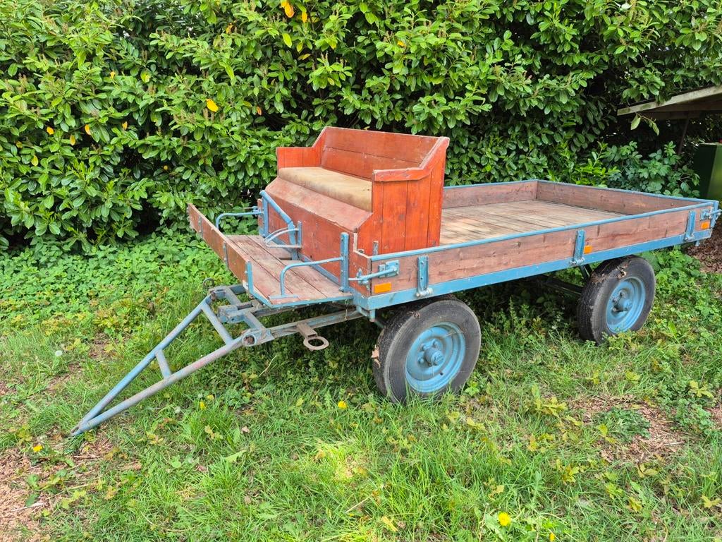 Platte (paarden)wagen, Ophalen