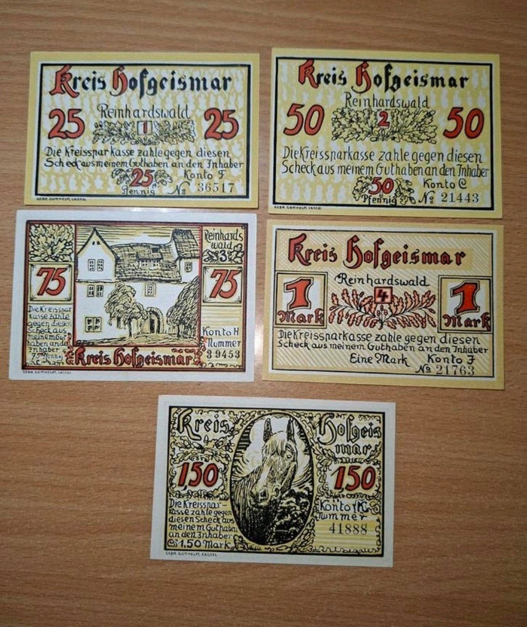 Duits Notgeld Hofgeismar Noodgeld, Ophalen of Verzenden, Duitsland