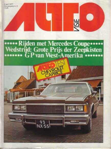Autovisie 8 1977 : Opel Kadett C - Mercedes Benz CE - Fiat, Ophalen of Verzenden, Gelezen, Algemeen