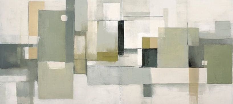 Schilderij op Canvas, Ophalen, Abstract, Print, Overige materialen