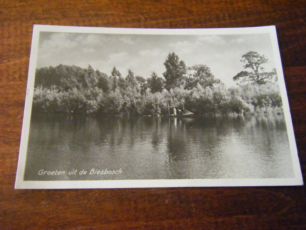 M38 - Biesbosch - Bootje - Vissers - Mooi/Oud, Ophalen of Verzenden, 1940 tot 1960, Noord-Brabant