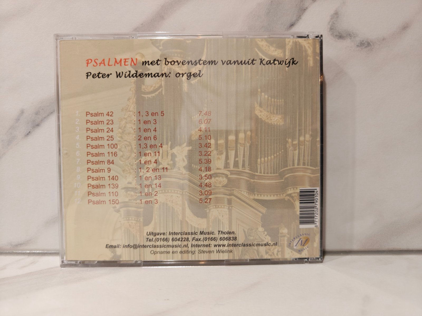 Psalmen met bovenstem Nieuwe Kerk Katwijk Peter Wildeman, Ophalen of Verzenden, Gebruikt, Overige genres