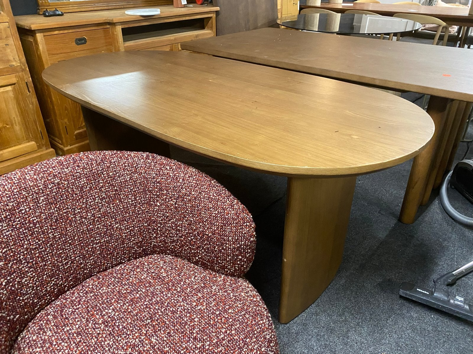 Deense Ovale Eiken Eettafel dex 180x90 cm - Lichtbruin, Ophalen, Eikenhout, Nieuw, 50 tot 100 cm