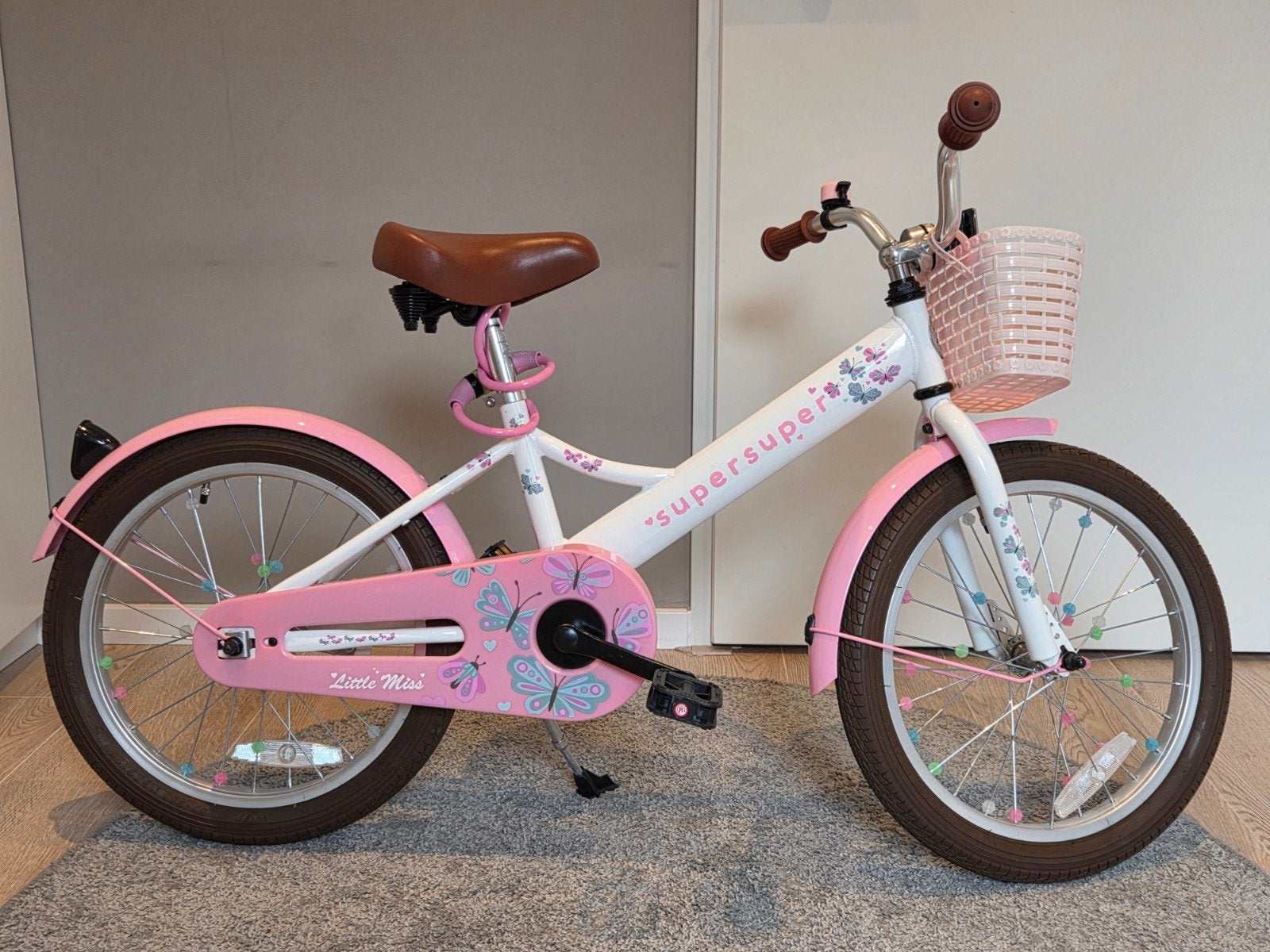 Supersuper Little Miss meisjesfiets – 18 inch, Ophalen, Terugtraprem, Little Miss, Versnellingen