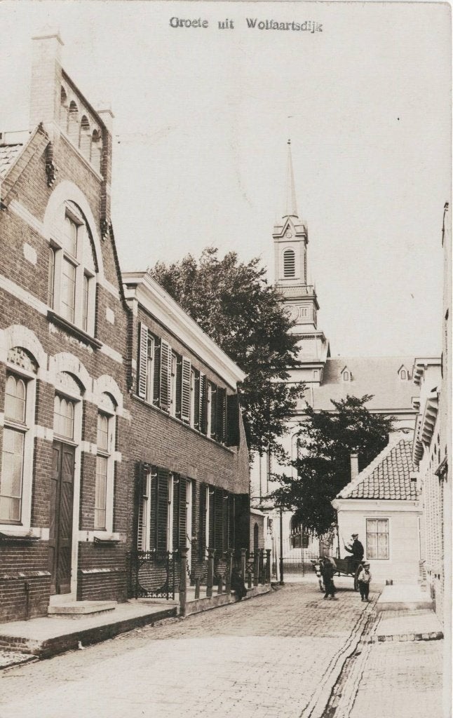 Fotokaart Wolphaartsdijk - fraai dorpszicht, Ophalen of Verzenden, Voor 1920, Gelopen, Zeeland
