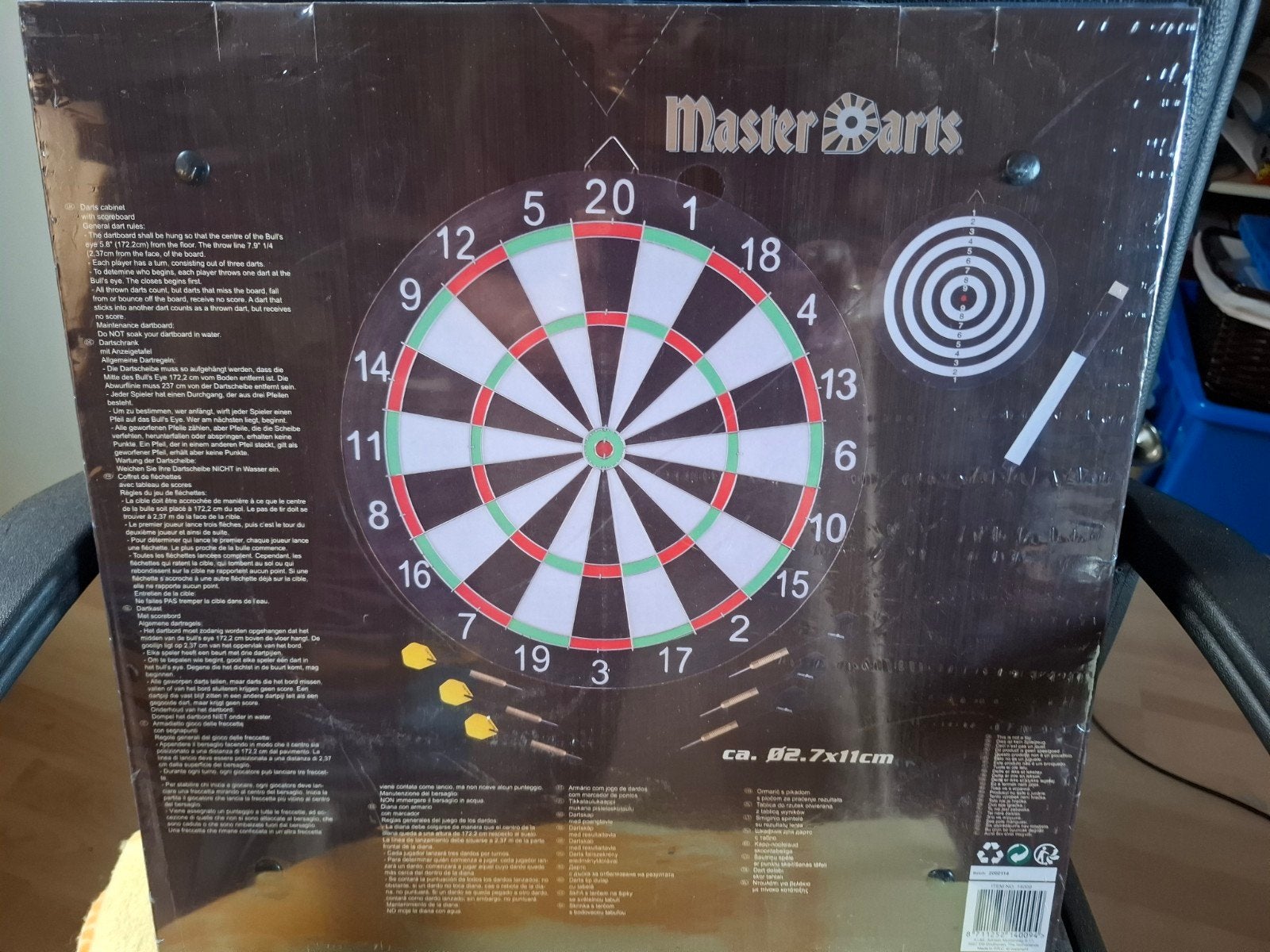 Master Darts Dartbord met pijlen - Nieuw in verpakking, Ophalen, Nieuw, Dartbord met pijlen