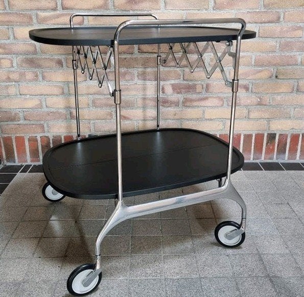Kartell design Gastone inklapbare trolley handig in gebruik, Ophalen, Kunststof, Modern, Design, Italiaans, Zo goed als nieuw