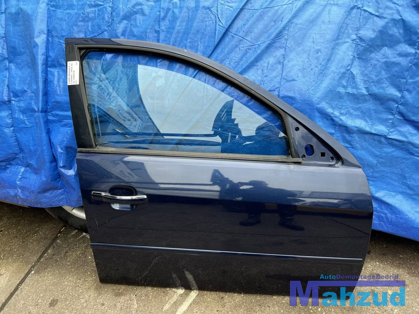 FORD MONDEO 3 Blauw E2 rechts voor deur portier 2000-2007, Auto-onderdelen, Gebruikt, Deur, Info@ford.com, Ophalen of Verzenden
