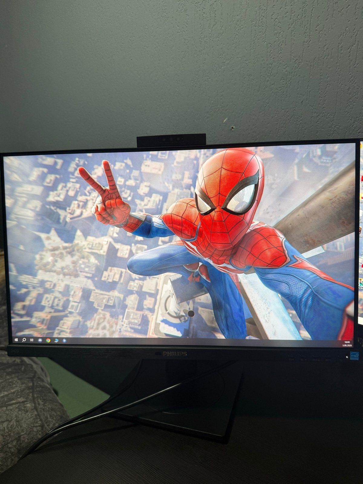 Philips 24” IPS Full HD Monitor |Camera Speakers Zeer, Computers en Software, Monitoren, HDMI, Kantelbaar, Full HD, Zo goed als nieuw