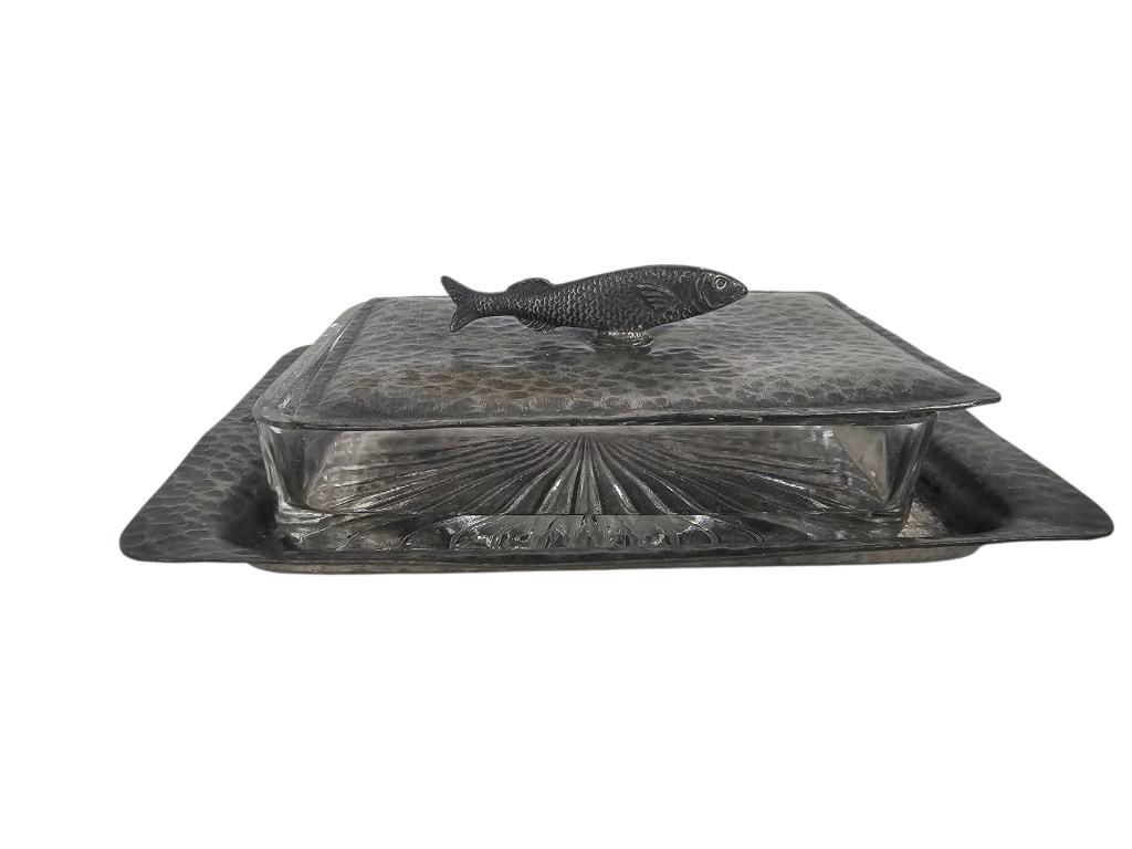 Unity pewter - Art Deco - Caviar dish  - tin  -  Engeland, Ophalen of Verzenden