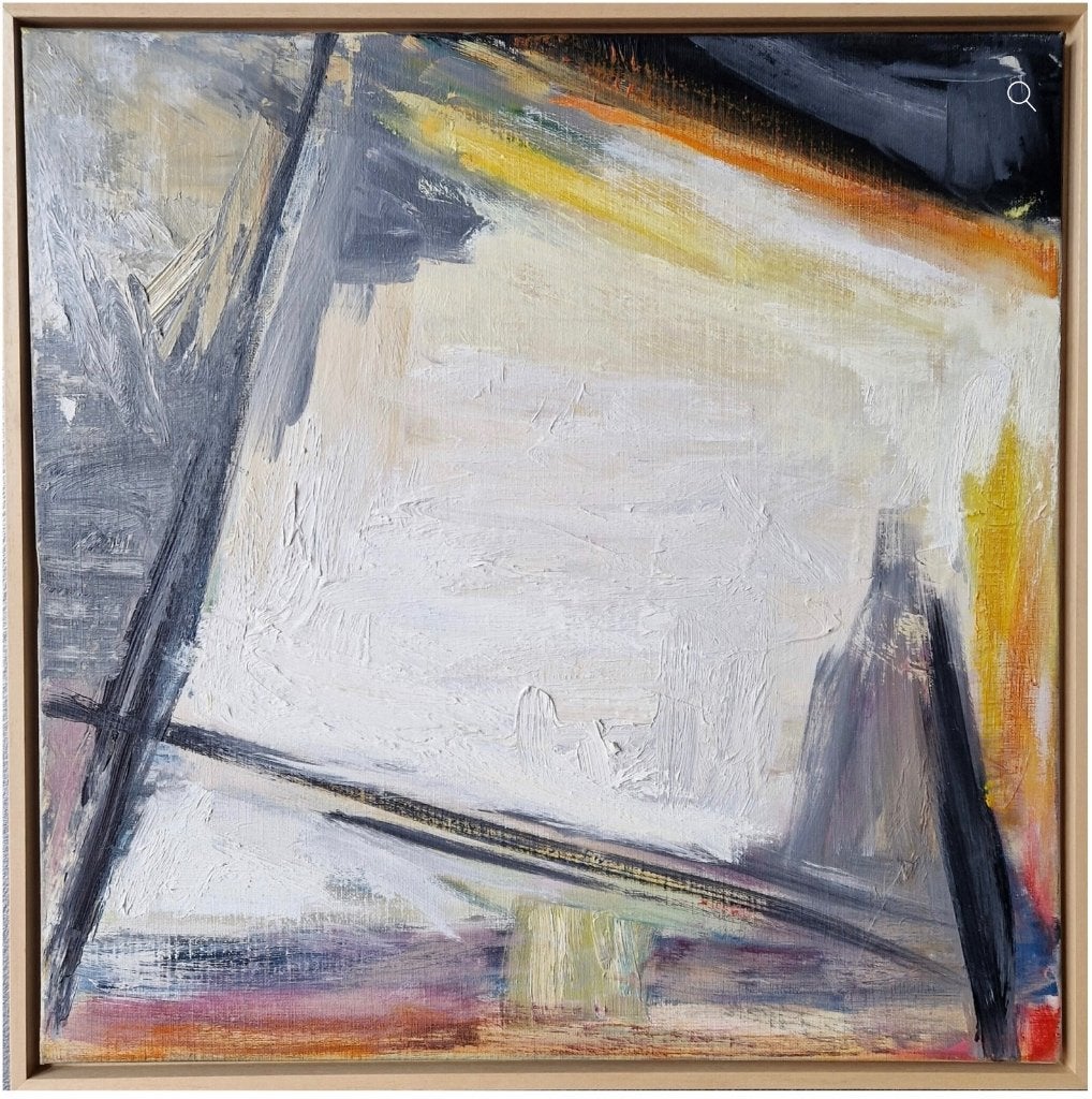 Abstract schilderij van Hilda Swinnen, Ophalen of Verzenden