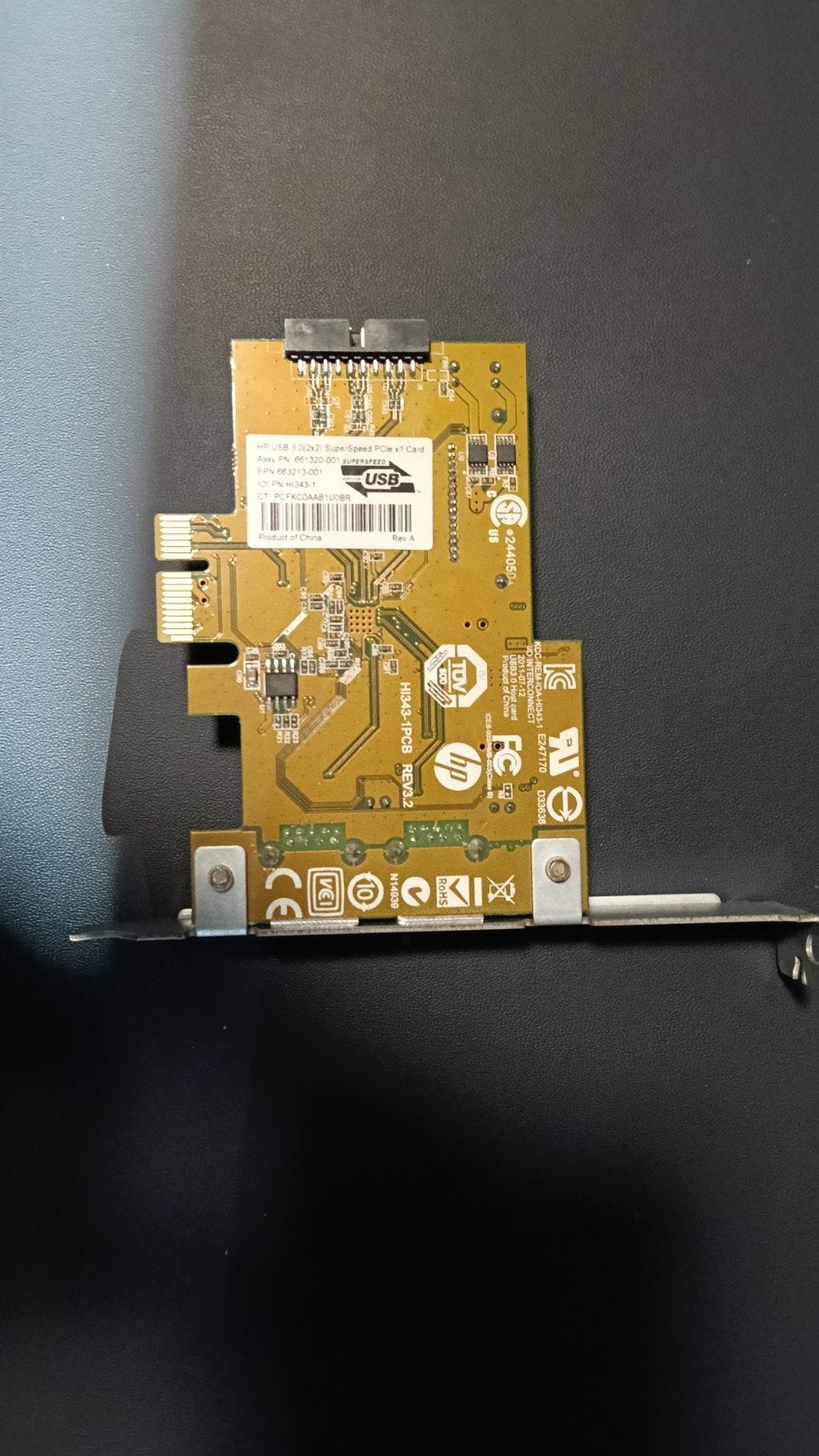HP USB 3.0 PCI-Express Uitbreidingskaart, Computers en Software, Videokaarten, Ophalen, Gebruikt, PCI-Express 2, Overige soorten