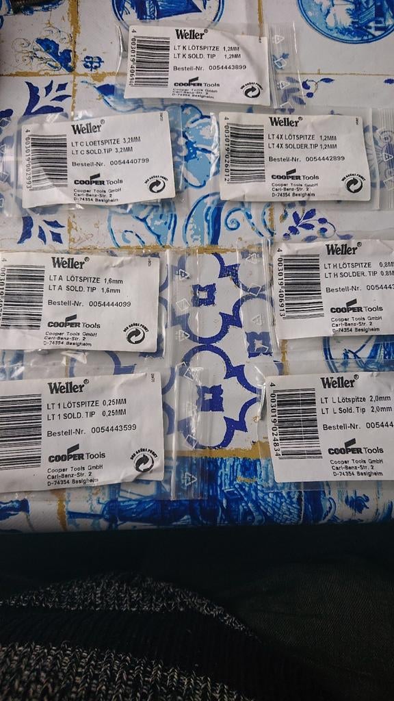7 stuks Weller soldeerpunten nieuw, Ophalen of Verzenden, Nieuw