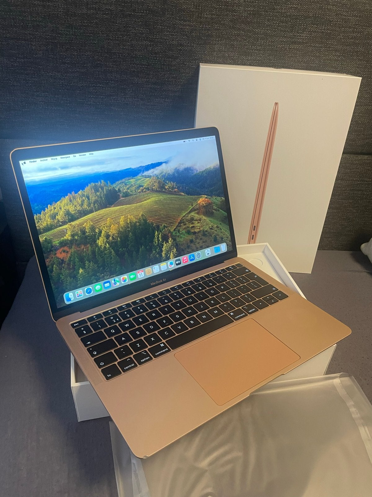 MacBook Air Retina 13-inch 2018 -2019, Computers en Software, Apple Macbooks, 256 GB, 8 GB, 13 inch, Minder dan 2 Ghz