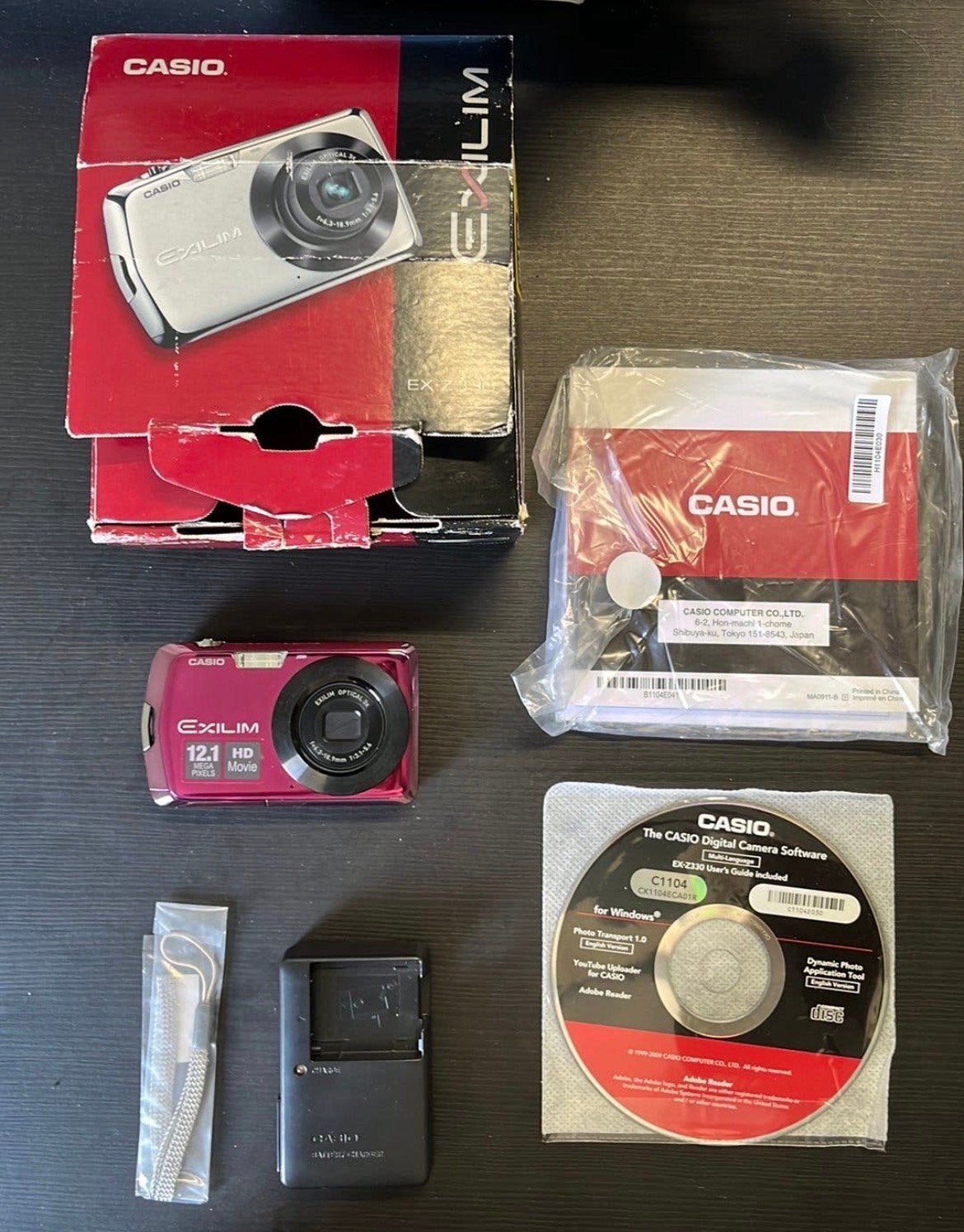 Retro Casio Exilim EX-Z330 roze - Complete set in doos (Y2K), Casio, Ophalen of Verzenden, Zo goed als nieuw, Compactcamera