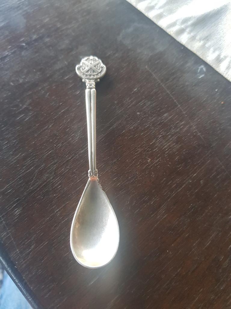 Oud zilveren lepeltje gennep, Ophalen of Verzenden, Zilver