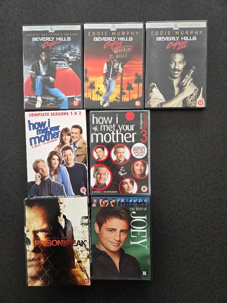 Grote DVD Verzameling Films en TV Series - Actie, Komedie, Engels, Alle leeftijden, Nederlands, Overige genres