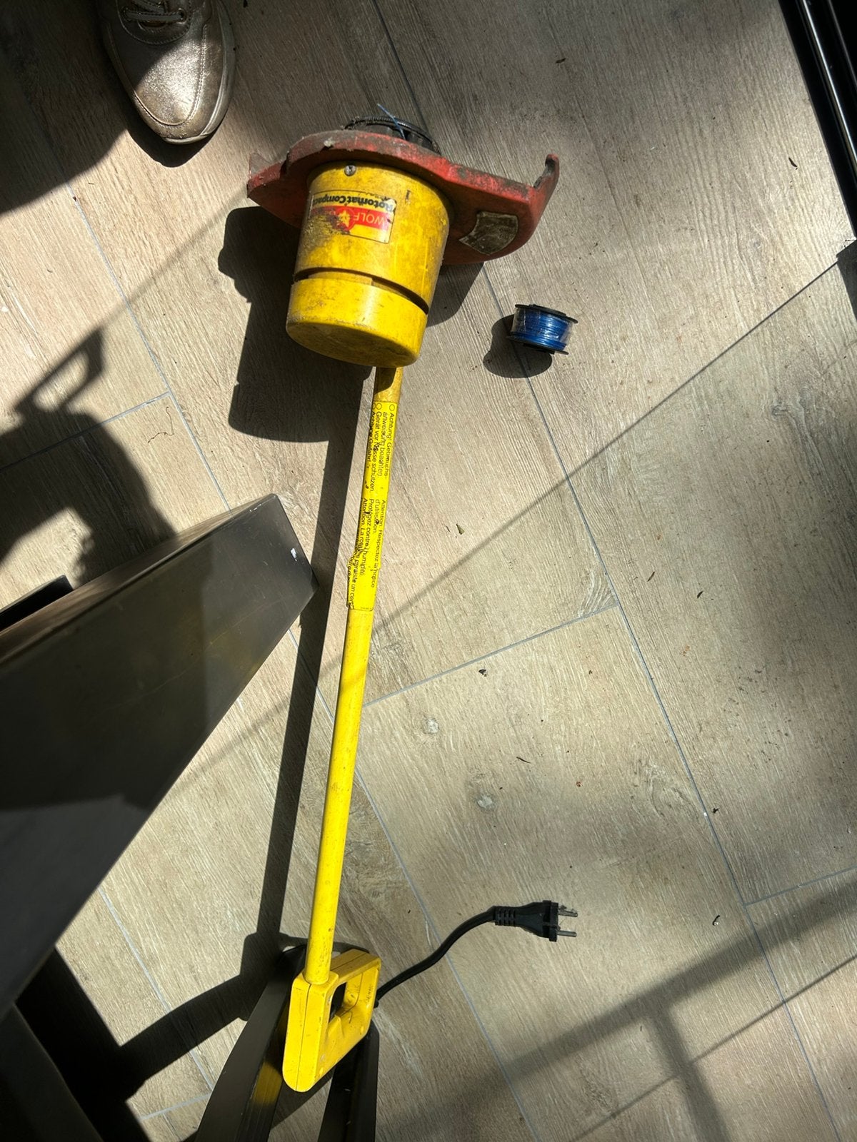 Grastrimmer wolf garten met nieuw rolletje erbij, Ophalen, Zo goed als nieuw, Elektrisch