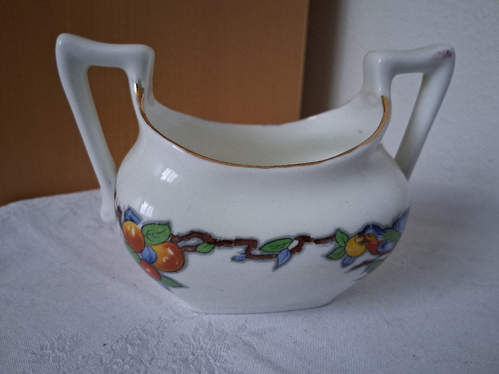 vintage Aynsley schaaltje met twee oortjes *eureka*, Ophalen of Verzenden, Zo goed als nieuw, Porselein, Overige typen